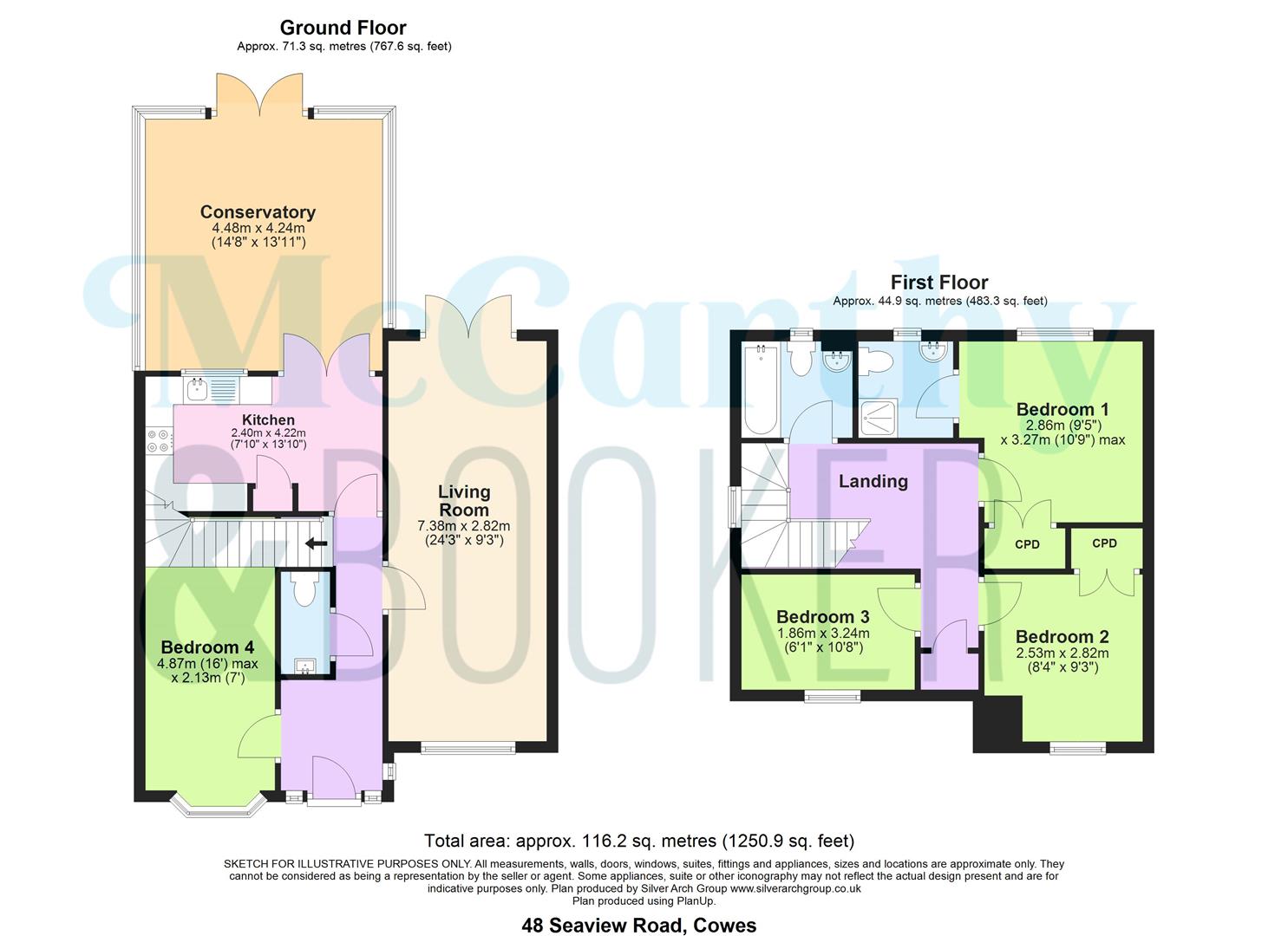 PERFECTLY PRESENTED DETACHED HOME - Seaview Road, Cowes floorplan